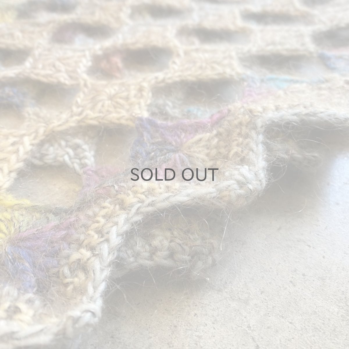 画像12: MIX COLOR CROCHET RING HOLE DESIGN VEST / Ladies M (12)