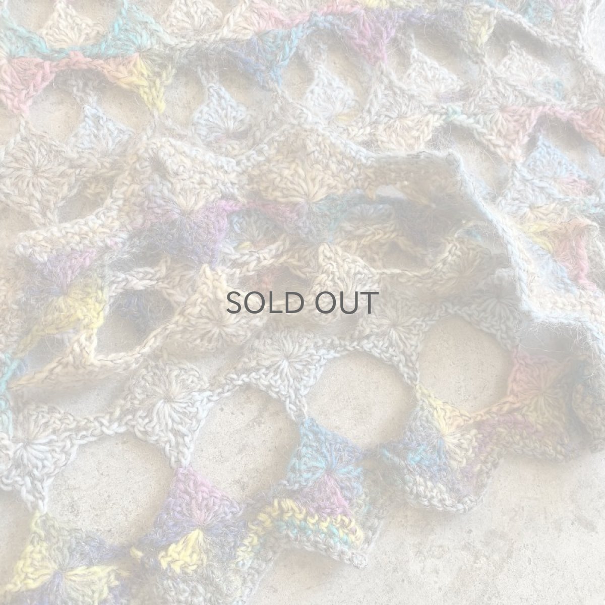 画像11: MIX COLOR CROCHET RING HOLE DESIGN VEST / Ladies M (11)