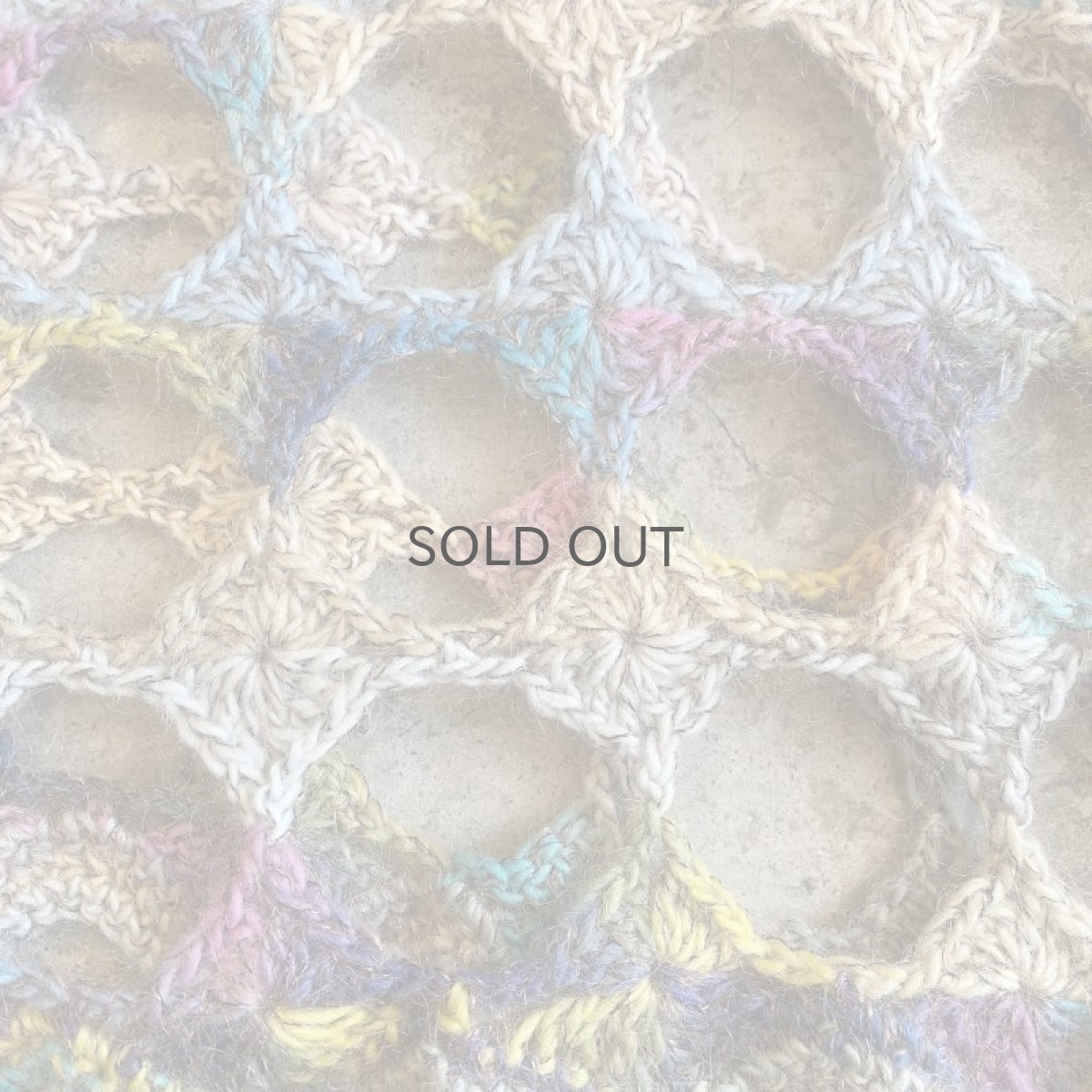 画像8: MIX COLOR CROCHET RING HOLE DESIGN VEST / Ladies M (8)