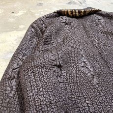 画像12: ARTISTIC PATTERN REVERSIBLE EMBOSSING JACKET / Mens L (12)