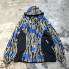 画像1: 80~90's ARTISTIC GRAPHIC PATTERN HOODIE JACKET / Mens M(L) / MADE IN ITALY (1)