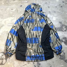 画像2: 80~90's ARTISTIC GRAPHIC PATTERN HOODIE JACKET / Mens M(L) / MADE IN ITALY (2)