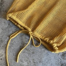 画像5: COLOR MESH POINT RIBBON DESIGN L/S TOPS / Ladies M (5)