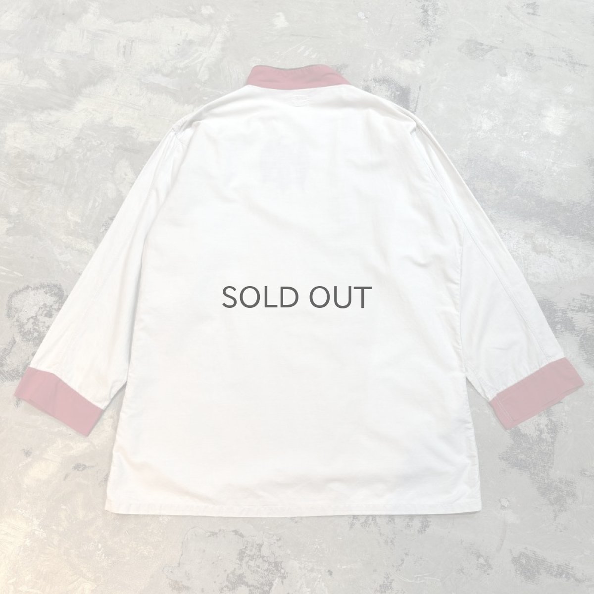 画像2: 40~50's CEREMONY COSTUME HALF BUTTON L/S SHIRT / Mens L (2)