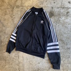 画像4: 【adidas】BICOLOR DESIGN THREE STRIPES DOUBLE ZIP TRACK JACKET / Ladies L (4)