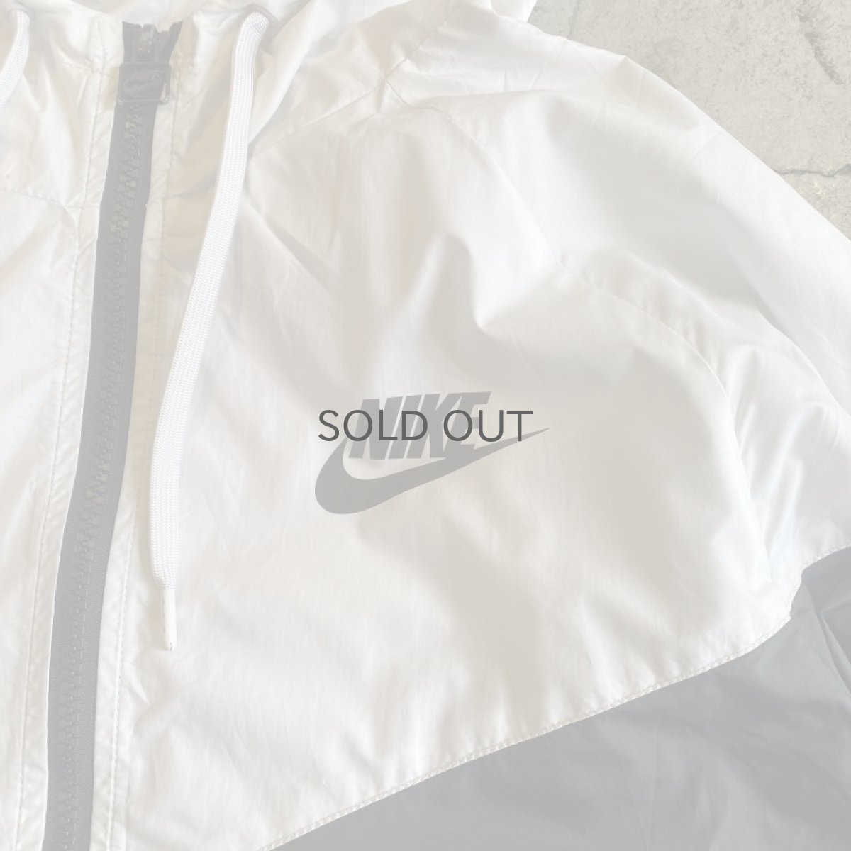 画像5: 【NIKE】MONOCHROME COLOR DESIGN HOODIE ZIP UP JACKET / Ladies L (5)