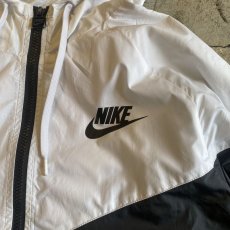 画像5: 【NIKE】MONOCHROME COLOR DESIGN HOODIE ZIP UP JACKET / Ladies L (5)