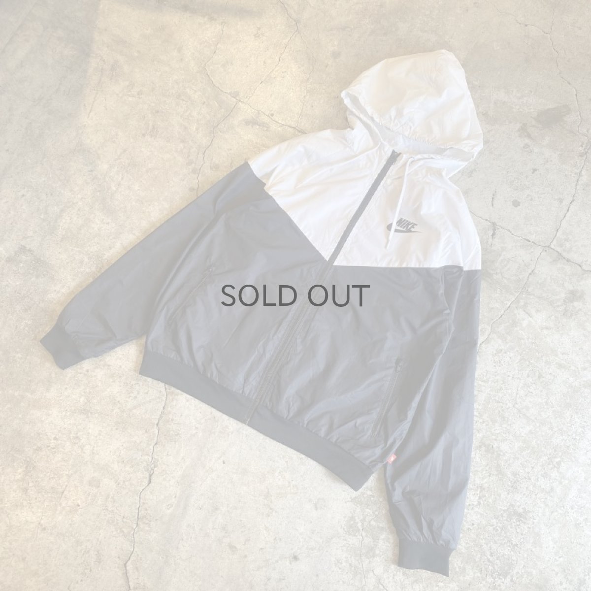 画像4: 【NIKE】MONOCHROME COLOR DESIGN HOODIE ZIP UP JACKET / Ladies L (4)