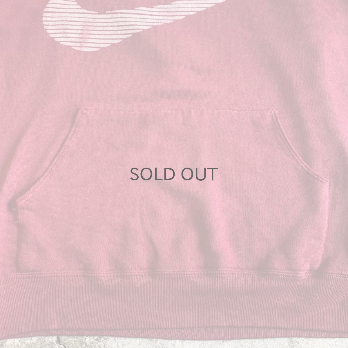 画像7: 【NIKE】OLD RED COLOR FRONT PRINTED DESIGN SWEAT HOODIE / Ladies L / MADE IN USA (7)