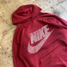 画像3: 【NIKE】OLD RED COLOR FRONT PRINTED DESIGN SWEAT HOODIE / Ladies L / MADE IN USA (3)