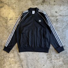 画像1: 【adidas】SLEEVE THREE LINE DESIGN DOUBLE ZIP TRACK JACKET / Ladies L (1)