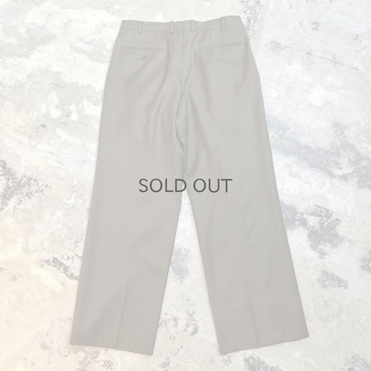 画像2: 【BURBERRY】2TUCK BROWN COLOR SLACKS / W32 (2)