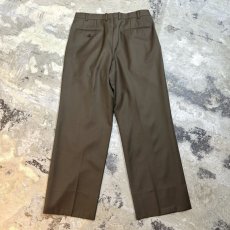 画像2: 【BURBERRY】2TUCK BROWN COLOR SLACKS / W32 (2)