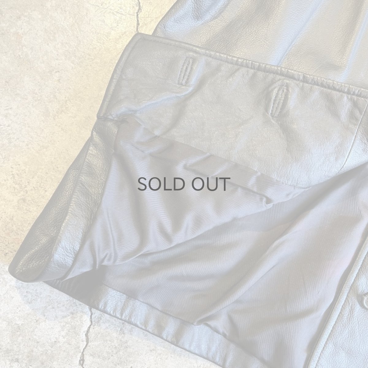 画像5: REAL LEATHER V NECK DESIGN TAILORED JACKET / Ladies M (5)