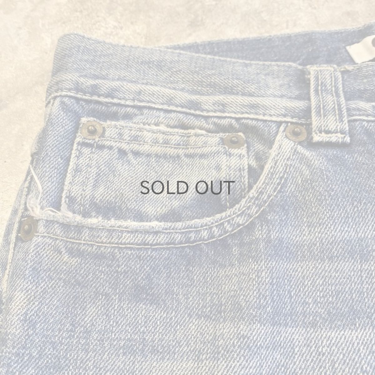 画像9: 【Chloe】CUT OFF DESIGN FLARE DENIM PANTS / W30 (9)