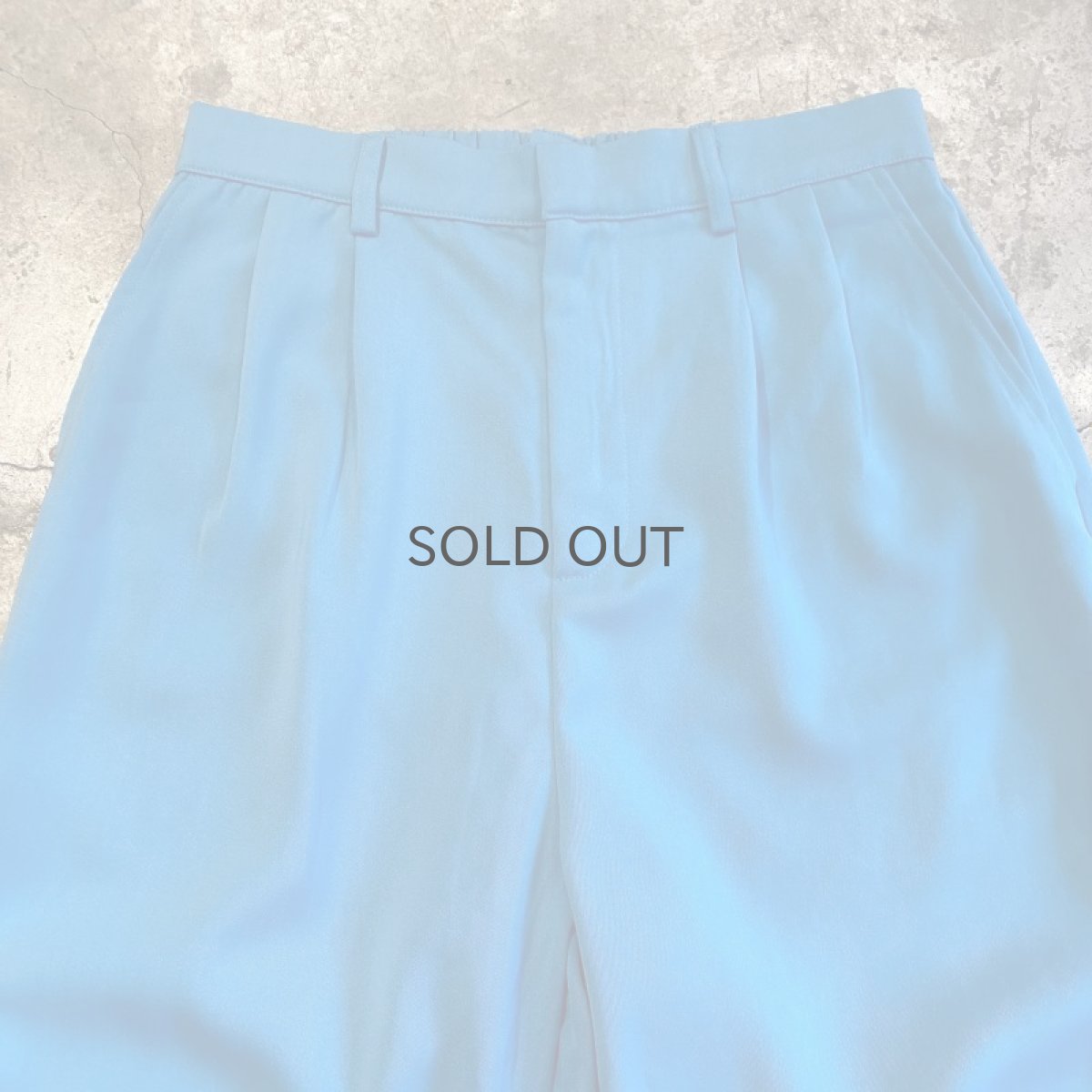 画像6: 2TUCK BLUE COLOR STRAIGHT PANTS / W26〜W30 (6)