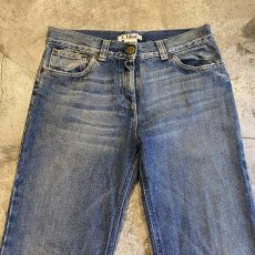 画像6: 【Chloe】CUT OFF DESIGN FLARE DENIM PANTS / W30 (6)