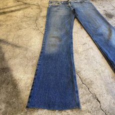 画像5: 【Chloe】CUT OFF DESIGN FLARE DENIM PANTS / W30 (5)