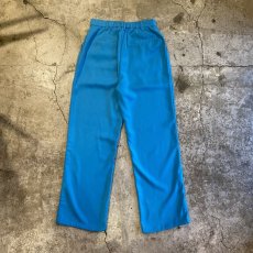 画像2: 2TUCK BLUE COLOR STRAIGHT PANTS / W26〜W30 (2)