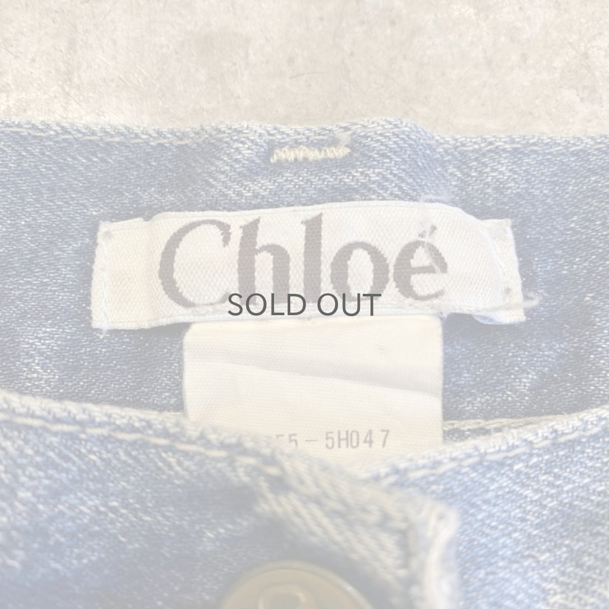 画像16: 【Chloe】CUT OFF DESIGN FLARE DENIM PANTS / W30 (16)