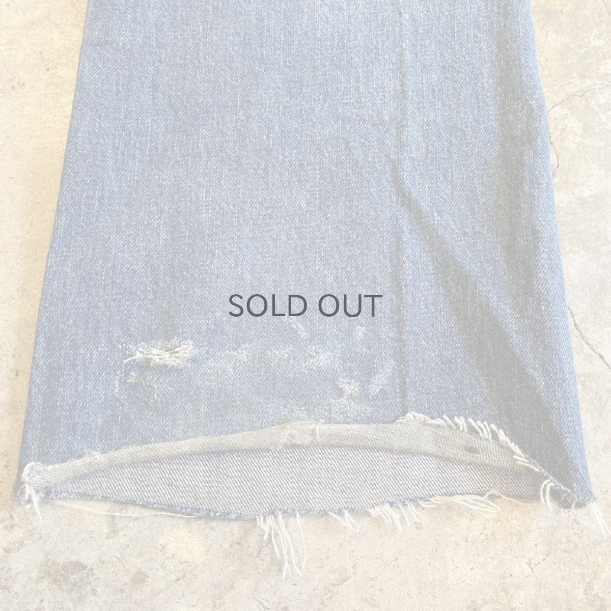 画像13: 【Chloe】CUT OFF DESIGN FLARE DENIM PANTS / W30 (13)