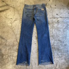 画像2: 【Chloe】CUT OFF DESIGN FLARE DENIM PANTS / W30 (2)