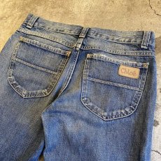 画像12: 【Chloe】CUT OFF DESIGN FLARE DENIM PANTS / W30 (12)