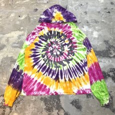 画像1: 【JEREMY SCOTT】TIE DYE PATTERN HOODIE L/S TOPS / Mens M / MADE IN USA (1)