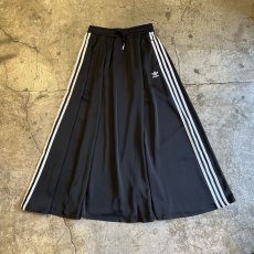 画像1: 【adidas】SIDE 3 LINE DESIGN FLARE LONG SKIRT / W25~W32 (1)