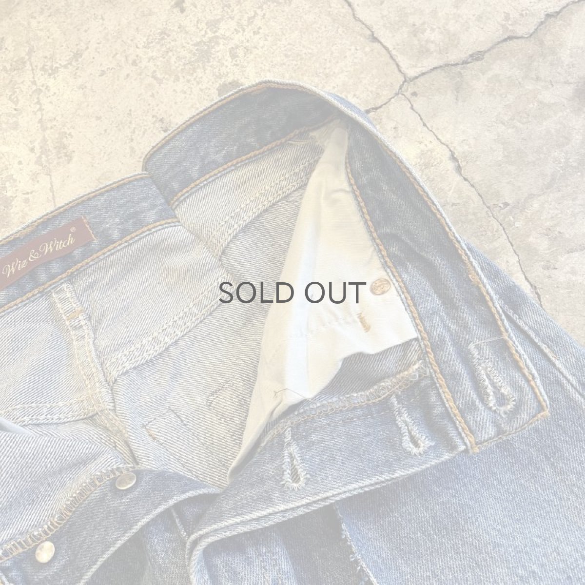 画像8: 【Wiz&Witch】FLARE CUT DENIM PANTS / W29 (8)