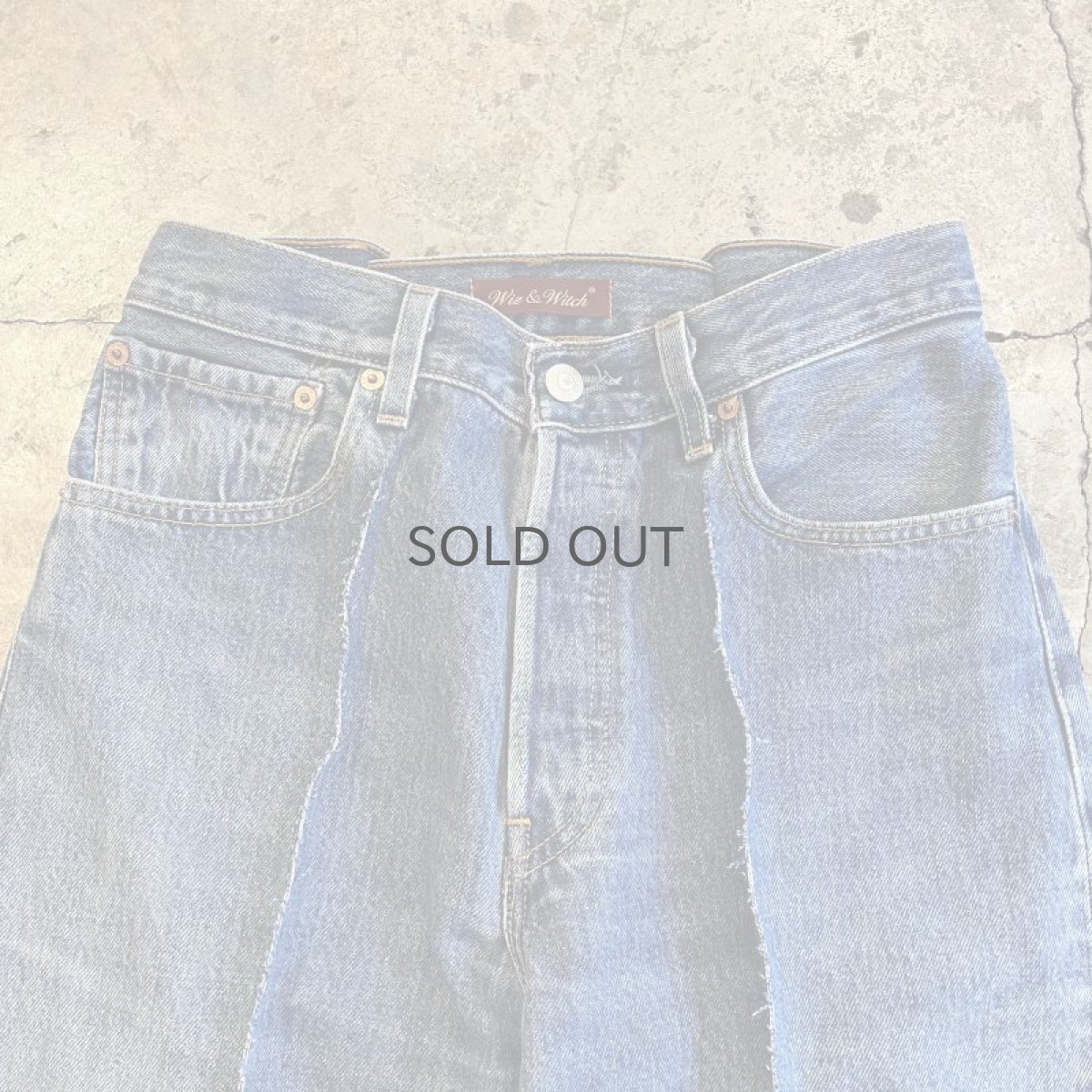 画像6: 【Wiz&Witch】FLARE CUT DENIM PANTS / W29 (6)