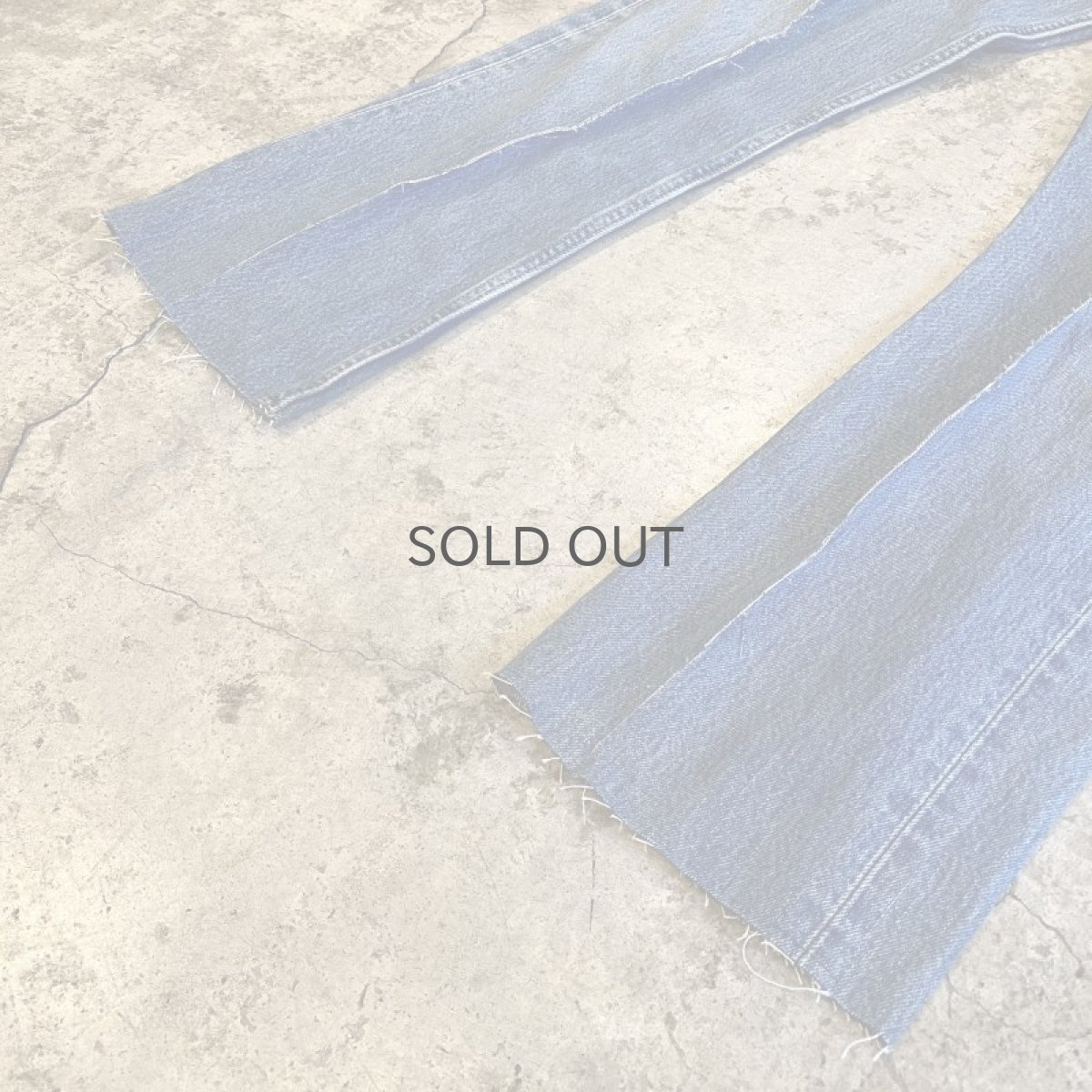 画像4: 【Wiz&Witch】FLARE CUT DENIM PANTS / W29 (4)