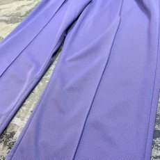 画像6: 80~90's PURPLE COLOR STRAIGHT SILHOUETTE PANTS / W26~ (6)