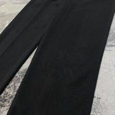 画像6: BLACK COLOR TAPERED SILHOUETTE SLACKS / W30 / MADE IN ITALY (6)