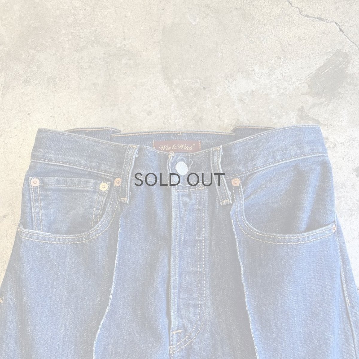 画像6: 【Wiz&Witch】FLARE CUT DENIM PANTS / W29 (6)