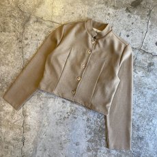 画像4: STAND COLLAR SHORT DESIGN JACKET / Ladies M (4)