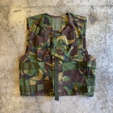 画像1: MILITARY CAMOUFLAGE PATTERN BELT DESIGN VEST / Ladies L (1)