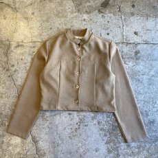 画像1: STAND COLLAR SHORT DESIGN JACKET / Ladies M (1)