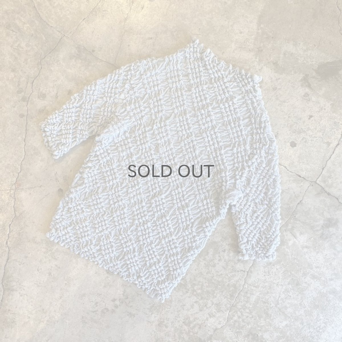 画像4: ICEBLUE COLOR POPCORN DESIGN VELOUR S/S TOPS / Ladies M~L (4)