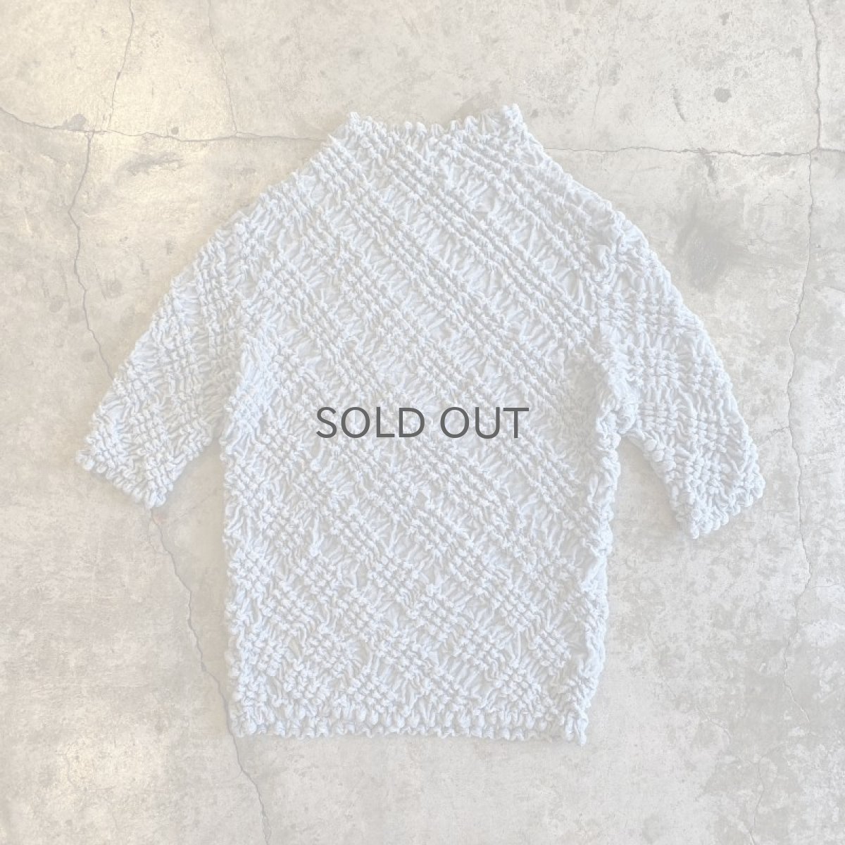 画像2: ICEBLUE COLOR POPCORN DESIGN VELOUR S/S TOPS / Ladies M~L (2)