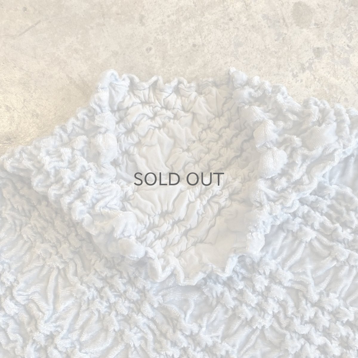 画像10: ICEBLUE COLOR POPCORN DESIGN VELOUR S/S TOPS / Ladies M~L (10)