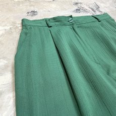 画像3: GREEN COLOR TAPERED SILHOUETTE PANTS / W28~W31 (3)