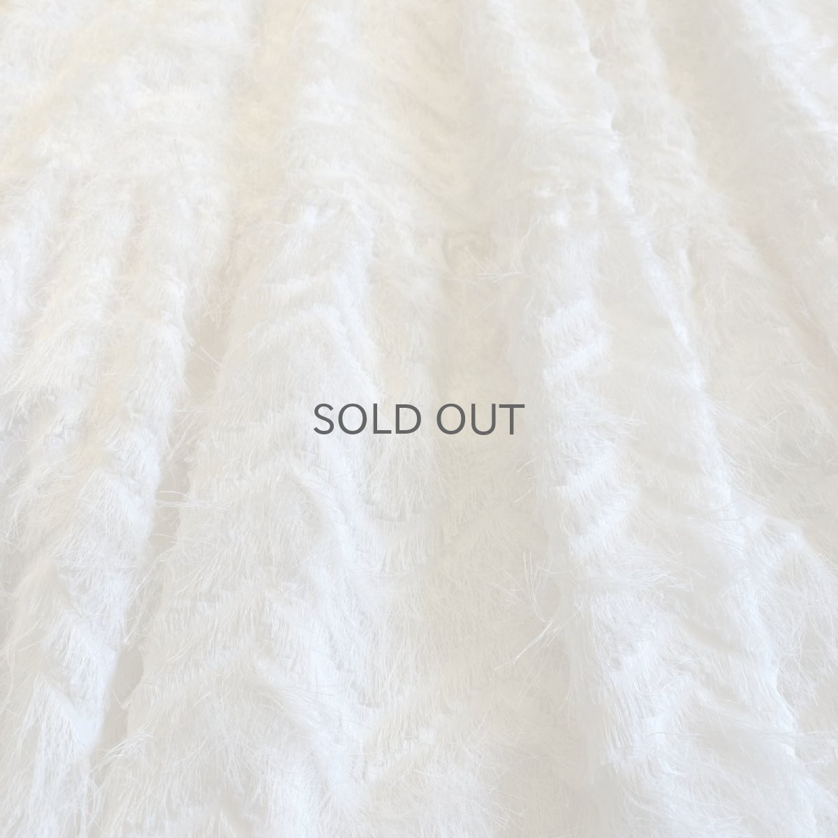 画像5: WHITE COLOR FEATHER FRINGE DESIGN TIERED LONG SKIRT / W25~W28 (5)