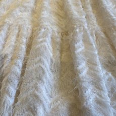 画像5: WHITE COLOR FEATHER FRINGE DESIGN TIERED LONG SKIRT / W25~W28 (5)