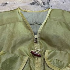 画像10: GREEN COLOR 2WAY FRONT FISHING VEST / Mens XL (10)