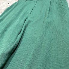 画像4: GREEN COLOR TAPERED SILHOUETTE PANTS / W28~W31 (4)