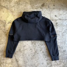 画像2: 【Wiz&Witch】"TRANSFORM" SHOULDER ZIP SHORT HOODIE SWEAT / OS (2)