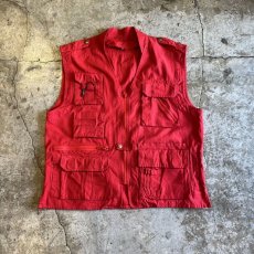 画像1: SIX POCKET DESIGN COLOR HUNTING VEST / Ladies L(58) (1)