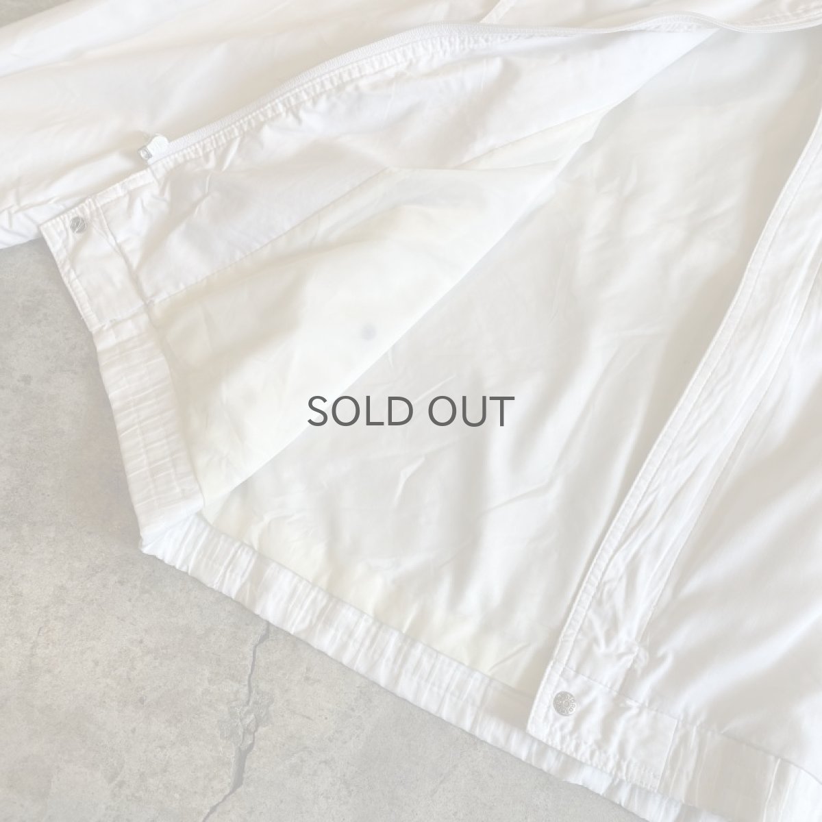 画像10: SINGLE DESIGN WHITE COLOR ZIP UP JACKET / Ladies M (10)