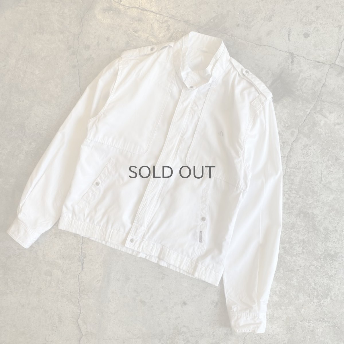 画像4: SINGLE DESIGN WHITE COLOR ZIP UP JACKET / Ladies M (4)